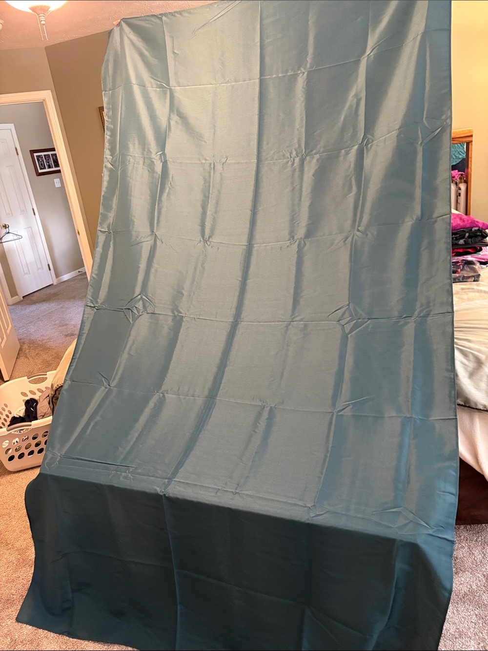 Dark Green Solid Tablecloth 60x102 BRAND NEW